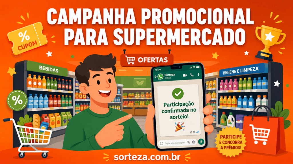 Campanha promocional para supermercado